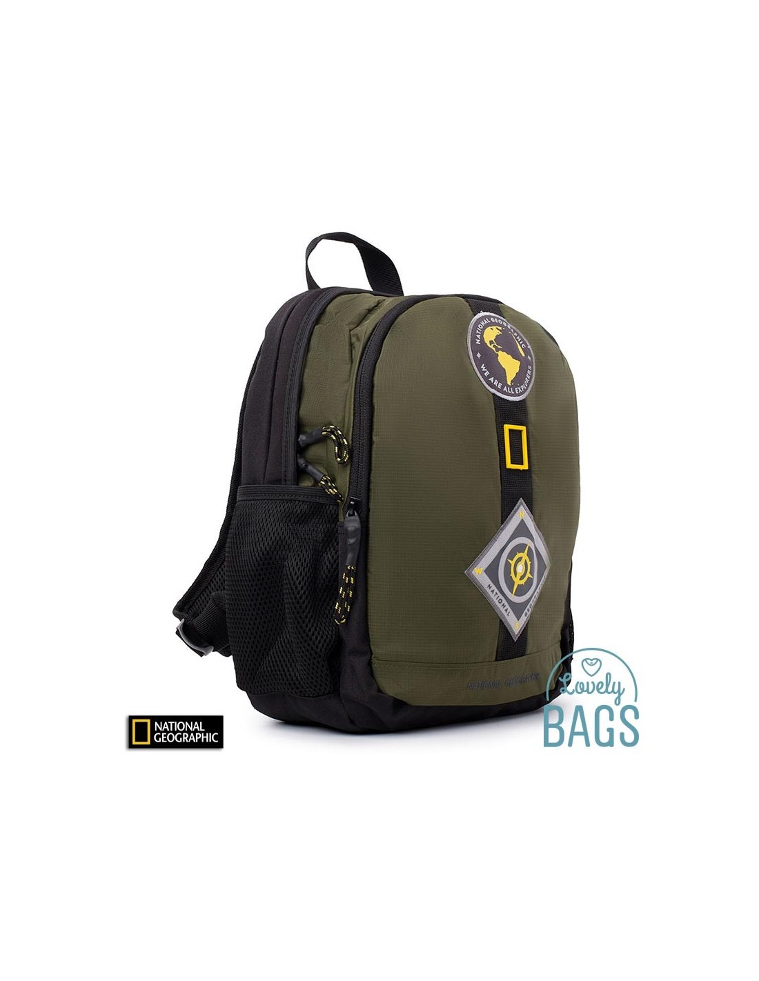 mochila-national-geographic-340dzp-1.jpg Mochila pequeña de nylon caqui National Geographic New Explorer - Imagen 1