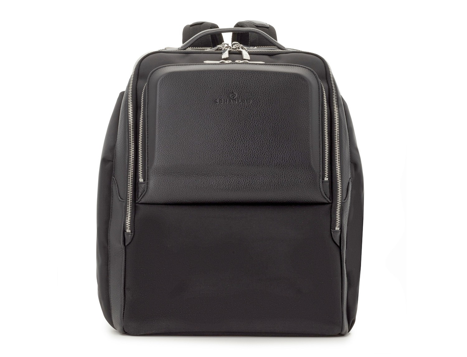 mochila-negra-hombre-092pch-1.jpg Mochila negra grande de lujo de hombre | SCHARLAU - Imagen 1