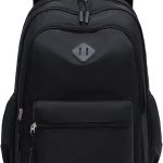 Compatible con mochilas de moto para hombre, mochila negra para la escuela, la universidad y los viajes: bolsa impermeable con 8 compartimentos, ...