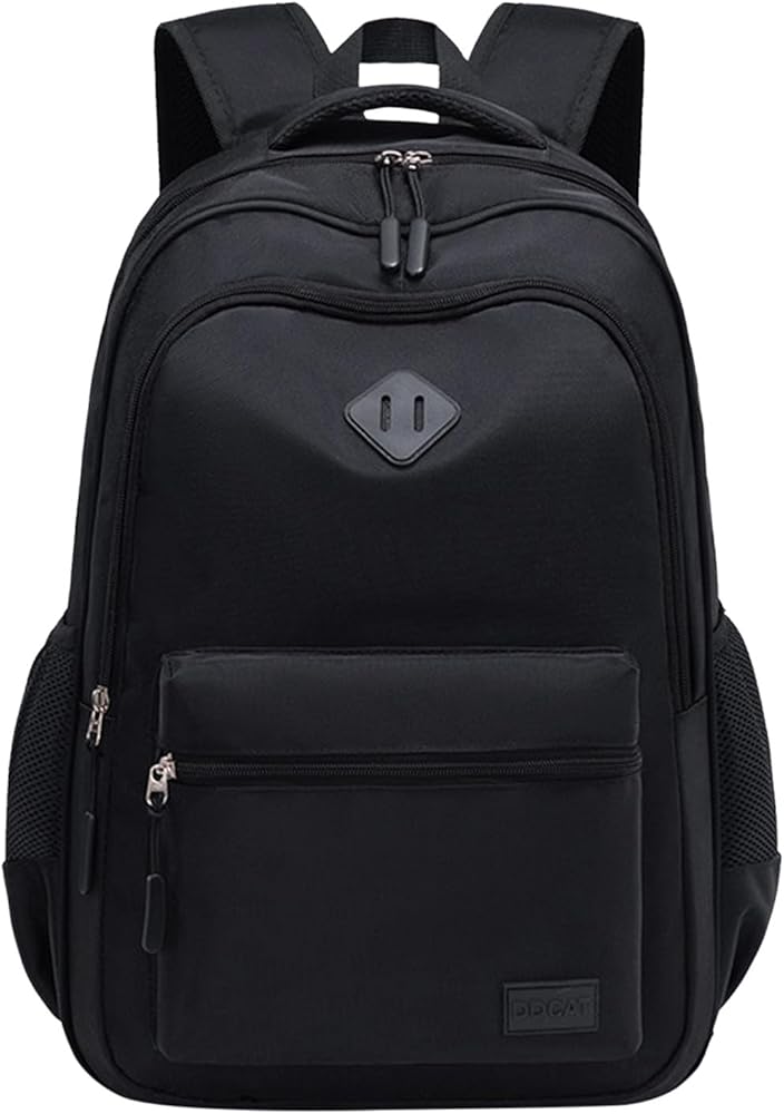 mochila-negra-hombre-302rol-1.jpg Compatible con mochilas de moto para hombre, mochila negra para la escuela, la universidad y los viajes: bolsa impermeable con 8 compartimentos, ... - Imagen 1