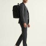 Mochila elegante negra para portátil Para viajes y desplazamientos diarios