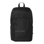 Mochila Jack & Jones Negra para Hombre Resistente con Bolsillos Laterales y Compartimento Interior