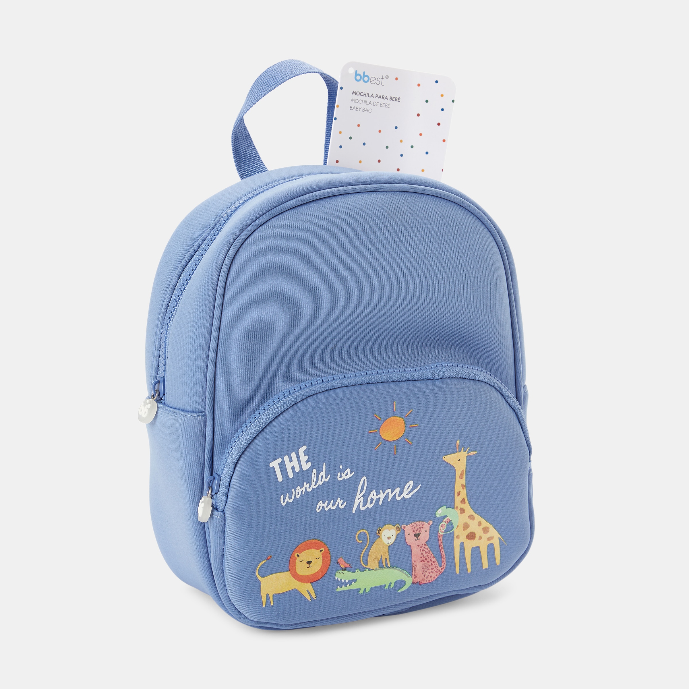 mochila-para-bebe-772nno-1.jpg Mochila Guardería Bbest con bolsillo isotérmico Azul · El Corte Inglés - Imagen 1