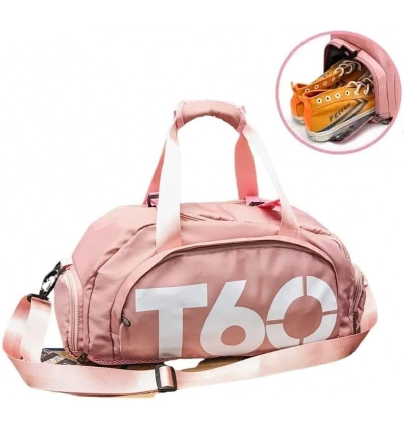 mochila-para-gym-979qsk-1.jpg Bolsa Mochila de Gimnasio Deportiva Bolso Impermeable para avión Acampar Equipaje de Mano color Rosa Radarshop.es - Imagen 1