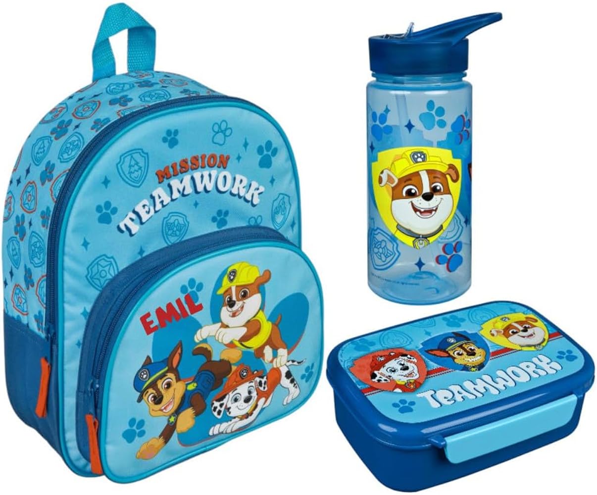 mochila-patrulla-canina-790ygz-1.jpg Mochila infantil de la Patrulla Canina para niños, personalizable con nombre - Imagen 1