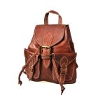 Mochila Cuero Artesanal 4 Bolsillos Modelo Hasam Publico