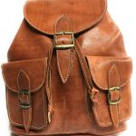 Mochila de piel color marron 100 % vacuno Yojan Piel