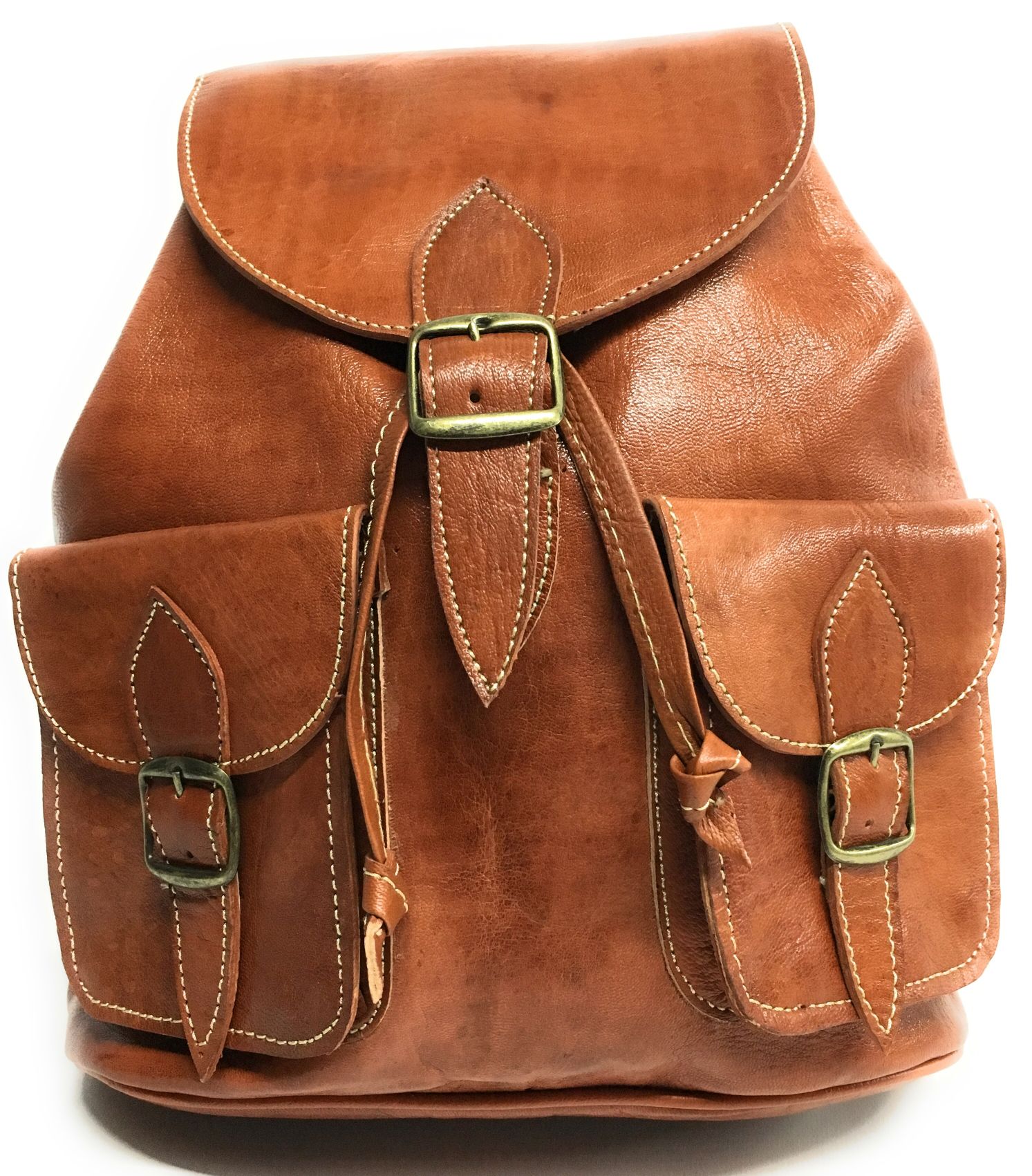 mochila-piel-717ieu-1.jpg Mochila de piel color marron 100 % vacuno Yojan Piel - Imagen 1