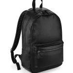 Mochila de cuero negro Fashion Polipiel