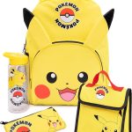 Pokémon Pikachu Mochila Set Niños 4 Piece Almuerzo Juego De Botellas De Agua : Amazon.es: Moda
