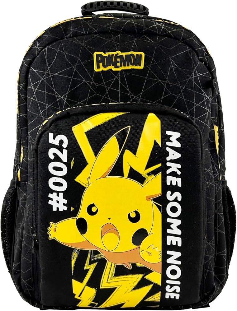 mochila-pikachu-776pxp-1.jpg CYPBRANDS Pokémon Mochila escolar, Mochila, Adaptable a carro, Material escolar, Backpack, Pikachu, Color Negro, Producto Oficial : Amazon.es: Moda - Imagen 1