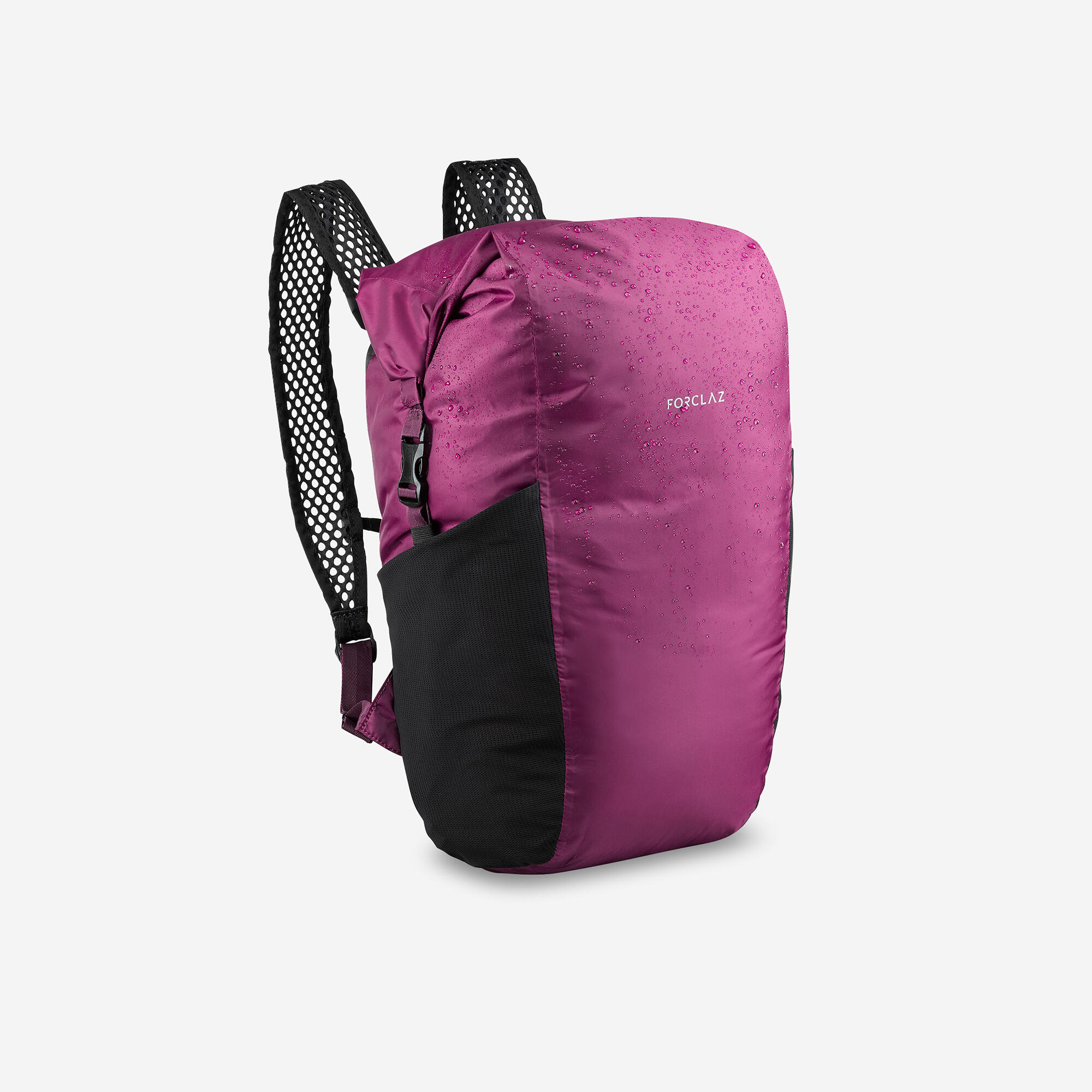 mochila-plegable-789suw-1.jpg Mochila plegable de montaña y trekking impermeable 20L Forclaz compact morado - Imagen 1