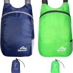 UJBVCX 2Pcs Mochila Plegable Ultraligera, 16L Mochila de Viaje para Hombre Mujer, Mochilas de Senderismo para Camping Excursiones Acampadas Montaña al ...