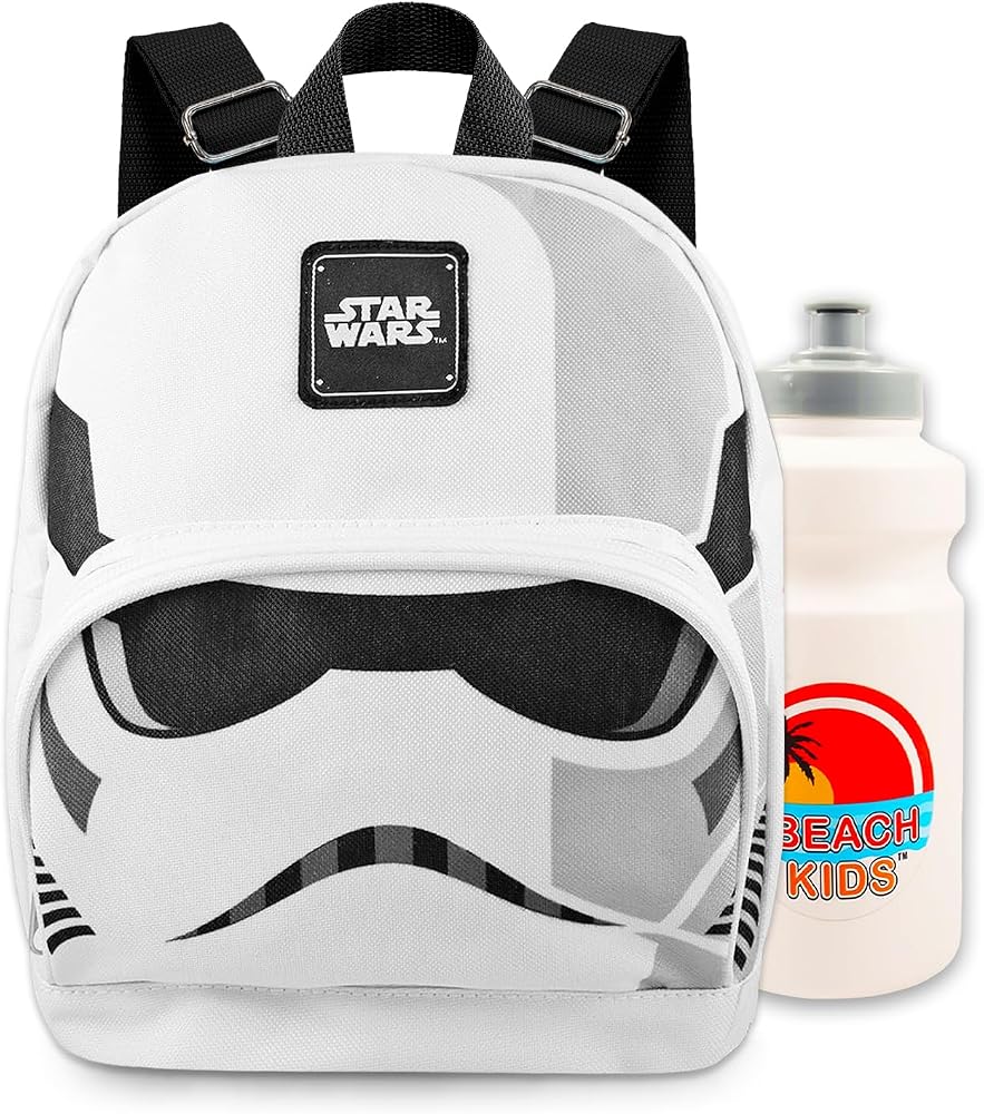 mochila-star-wars-939bvh-1.jpg Star Wars Juego de mini mochila – Mochila de lona Storm Trooper de 10 pulgadas con bolsillo - Imagen 1