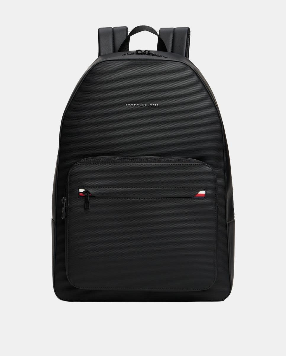 mochila-tommy-001bvl-1.jpg Mochila de hombre en color TH Corp Backpack de Tommy Hilfiger Negro - Imagen 1