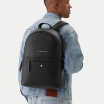 Mochila Tommy Hilfiger Essential Pu Backpack AM0AM09503 Negro