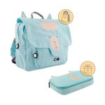 Mochila rectangular azul alpaca Trixie + REGALO estuche