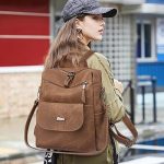 Mochila Impermeable de Cuero para Mujer, Bolso Mochila Antirrobo Mochilas Escolar Moda, Retro Bolsos Mochila para Casual Backpack, Mochila Monedero de Viaje Gran Capacidad Unisex (Marrón) : Amazon.es: Moda
