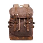 Mochila Vintage Lona Cuero 22L | ROSTOCK Café