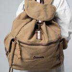 MOCHILA VINTAGE DE LONA BEIGE