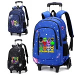 Mochila con ruedas 2 en 1 Game Sprunki, bolsa de cielo estrellado, gran capacidad, impermeable, para ordenador portátil, puede escalar escaleras, volver a la escuela, 2025 AliExpress 26