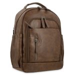 Mochila piel sintética hombre cuero juvenil