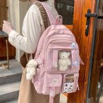 PUYYDS Mochilas Bonitas para Mujer, Mochila Escolar Impermeable de Nailon con múltiples Bolsillos para Estudiantes y niñas, Mochila Kawaii para Ordenador portátil, Mochilas : Amazon.es: Moda