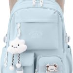 Tanou Mochila Escolar Niña con Ruedas, Mochilas Adolescente Chica con Carro | 30L, Trolley Desmontable Mochila Instituto de Viaje con 6 Ruedas, Azul : ...