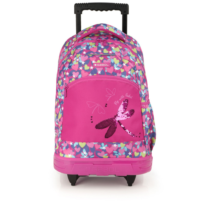 mochilas-escolares-con-ruedas-094pdw-1.jpg Mochila escolar grande con ruedas niña Gabol Wings 232712 | Bolsos Sergio y Cano - Imagen 1