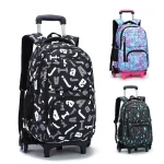 Mochila escolar con ruedas para niños y niñas