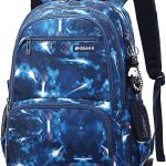 Amythe Mochila Escolar con Ruedas para Niños Adolescentes, 6 Ruedas | Mochilas con Carro para Niños, Mochila Trolley Chicos, Desmontable, Negro Azul, ...