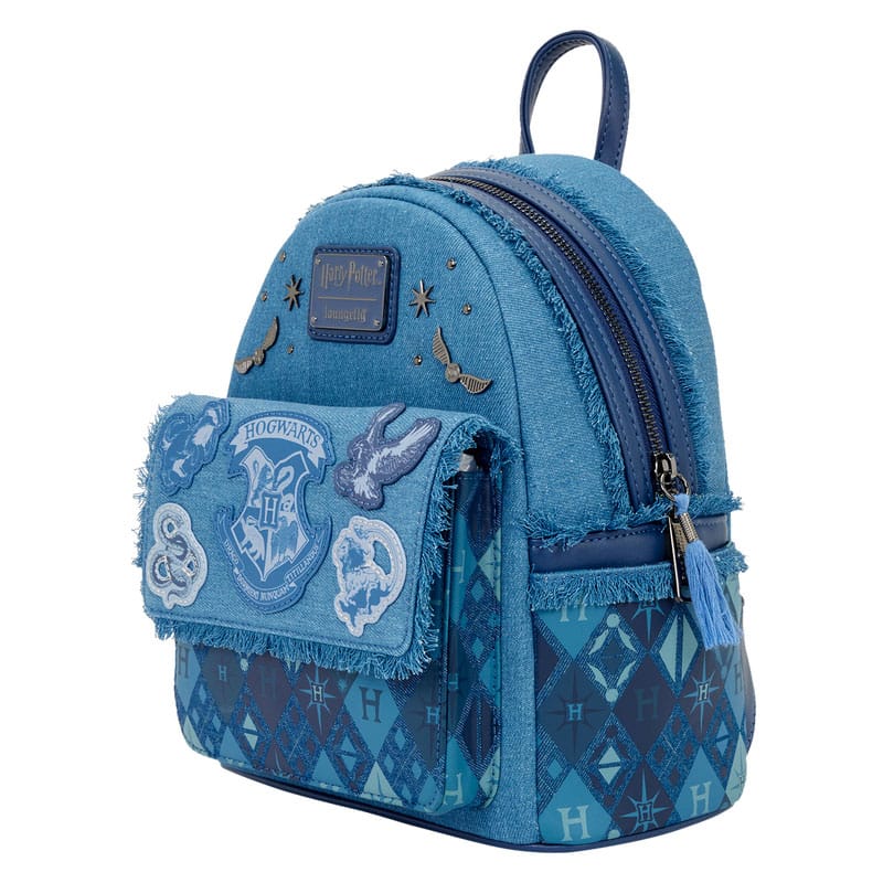 mochilas-loungefly-053ydg-1.jpg Warner Bros by Loungefly Mochila Mini Denim Harry Potter | Frikipolis.com - Imagen 1
