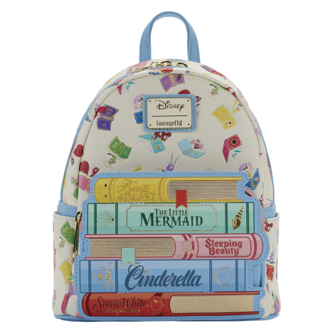 mochilas-loungefly-592uef.png Mochila Libros Princesas clássicos Princess Classics Loungefly backpack - Imagen 1