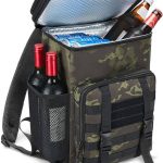 HSHRISH Mochila nevera doble 30L mochilas termicas para picnic,mochila nevera portatil grande impermeable y a prueba de fugas,bolsa termica multiusos para camping,BBQ,viajes, pesca y playas Camu negro : Amazon.es: Deportes y aire