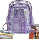 Mochila Transparente Bolsa De Gran Capacidad Y Alta Resistencia Para Útiles | Linda Mochila Resistente Para El Trabajo Y Los Viajes Suministros Escolares Actividades Al Aire Libre : Amazon.es: Moda