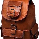 Jaald 46 Cm Mochila Backpack Salveque Morral Valija De Cuero Piel Marrón para Portátil Ordenador, Impermiable Casual Espalda Uso Escolar Senderismo Viaje Regalo Hombres Mujeres Leather : Amazon.es: Informática